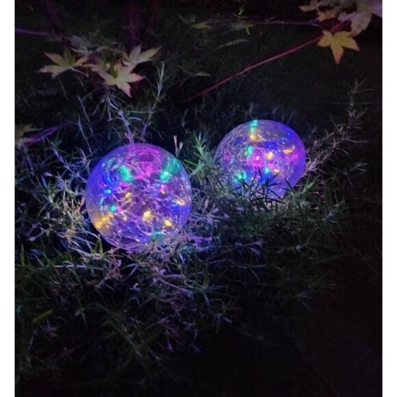 Solar Globe Lights Outdoor Waterproof-Solar Balls-Solar Garden Lights-Solar Orbs - Picture 4 of 4